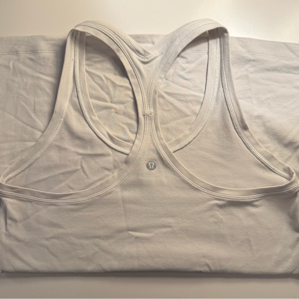 lululemon athletica White Racerback Tank Top